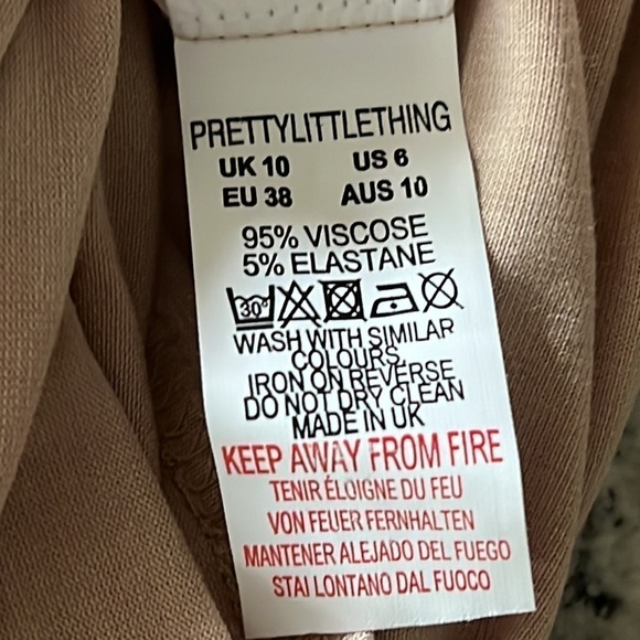 NWT PrettyLittleThing Jersey Scoop Strappy Maxi Dress Size 6 - Picture 8 of 8